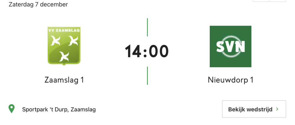 Aangepaste aanvangstijd!