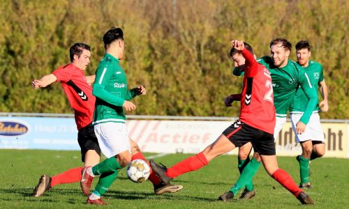 Groen-witten stellen teleur op bezoek bij De Noormannen