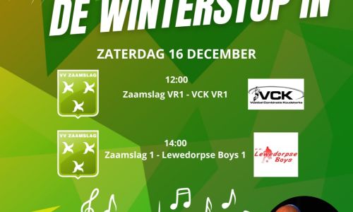 Knallend de winterstop in!